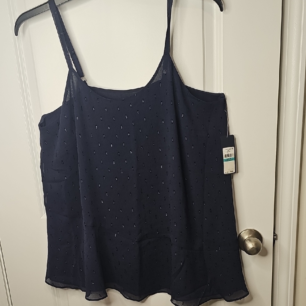 RACHEL Rachel Roy Women's Navy Camisole Top Size OX